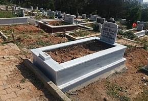Tek Kişilik Beyaz Mermer Mezar Modelleri