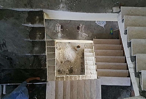 Apartman İçi Mermer Basamak Yapımı Resimleri